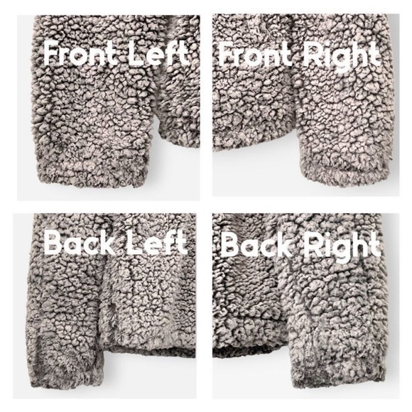 Anthro Thread & Supply Grey Silver Hooded Teddy Jacket Sz M - Picture 8 of 8